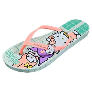 Chinelo Ipanema Hello Kitty and Friends - Verde e Rosa