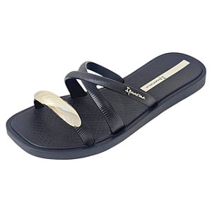 Chinelo Ipanema Metal Chic Metalizado - Preto