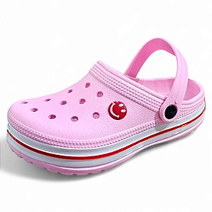 Sandália Clog Babuch com Listra Lateral - Rosa