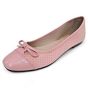 Sapatilha Captoe Dotz com Laço - Rosa