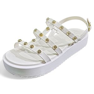 Sandália Meia Pata Dotz - Off White