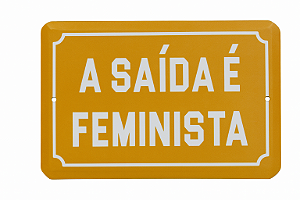 Placa Feminista Decorativa