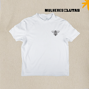 Camiseta babylook abelha do MEL - Off White