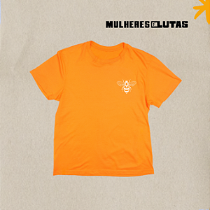 Camiseta babylook abelha do MEL - Laranja