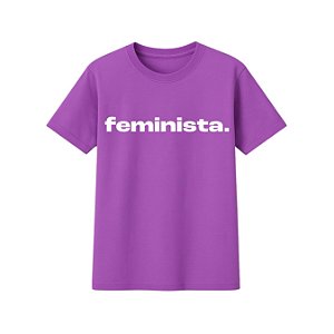 Camiseta babylook Feminista do MEL - Roxa