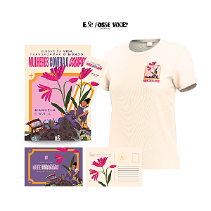 Combo: livro Cuidar da vida, transformar o mundo: mulheres contra o colapso (AUTOGRAFADO) ⁠+ camiseta lançamento + presentes