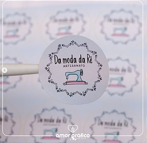 Etiqueta Adesiva Personalizada 5cm - 500 unidades