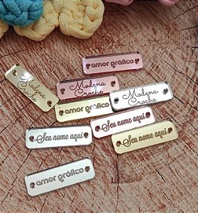 Etiquetas de Acrilico Personalizadas 3x1cm