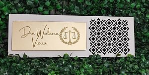 Placa de Porta 30x10cm Personalizada