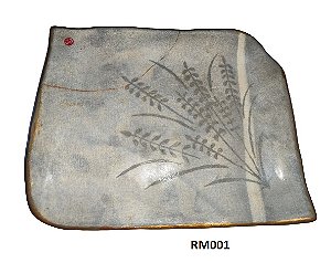 Prato de Ceramica Retangular Grande (Restaurado) Kintsugi Izumi