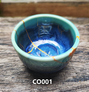 Copo de Ceramica Restaurado Kintsugi (pequeno) Hideko
