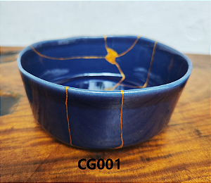 Chawan de Ceramica Grande (Restaurado) Kintsugi