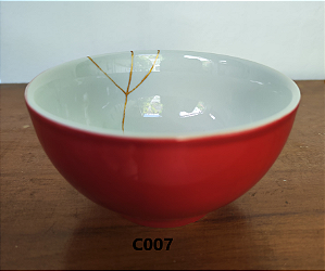Chawan de Ceramica medio Decorado Kintsugi