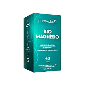 Bio Magnésio – 60 Cápsulas - Puravida