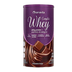 COMPLETE WHEY - CHOCOLATE SUICO - LATA 450G