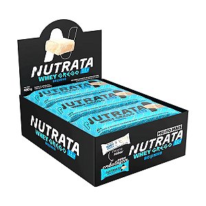 Whey Grego Bar Beijinho - 12 Unidades - Nutrata