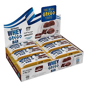 WHEY GREGO BAR SABOR BRIGADEIRO DISPLAY C/ 12