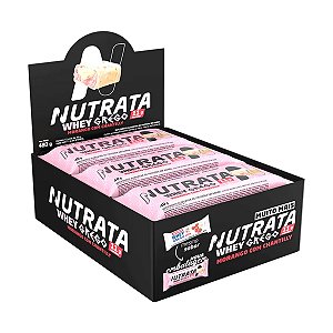 Whey Grego Bar Morango Com Chantilly – 12 Unidades – Nutrata