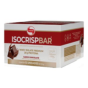 Isocrisp Bar Proteica de Chocolate – 20g de proteína - 12 un