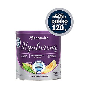 HYALURONIC SKIN 120MG - PESSEGO E CAPIM - LT 300G