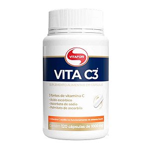 VITAMINA C3 120 CAPSULAS 1000MG - VITAFOR