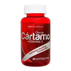 Óleo de cártamo + vitamina E – 60 Softgels