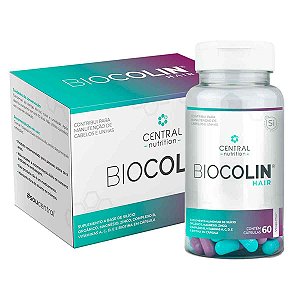 Biocolin Hair 500mg – 60 Cápsulas - Central Nutrition