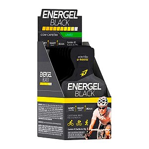 Energel black com cafeína | Limão - 10 Saches