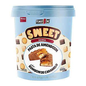Pasta de Amendoim Sweet POWE1ONE - Bombom de Caramelo 500 G