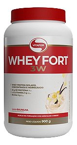 WHEY FORT 3W POTE 900G BAUNILHA - VITAFOR