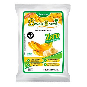 Bananada Natural  Zero Açúcar - Pacote c/ 10 Unidades - BanaBrazil