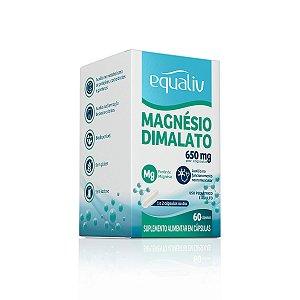 Magnésio Dimalato - 60 Cápsulas - Equaliv