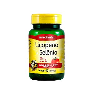 Licopeno + Selênio - 60 Cápsulas - Maxinutri