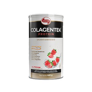Colagentek Protein Morango - 460g - Vitafor