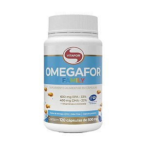 Omegafor Family - 120 Cápsulas – Vitafor