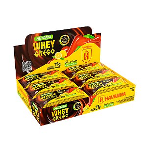 Whey Grego Bar Havanna Dulce De Leche & Limão Sicilino - 12 Unidades - Nutrata