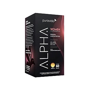 Multivitamínico Alpha Women  Premium - 60 Caps - Puravida