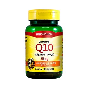 Coenzima Q10 50mg  – 60 Cápsulas – Maxunitri