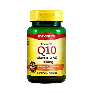 Coenzima Q10 100mg - 60 Cápsulas - Maxunitri