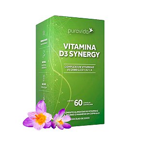 Vitamina D3 Synergy - 60 Cápsulas – Puravida