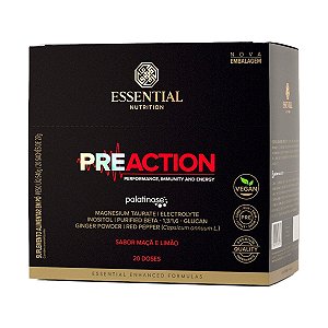 Pre-Action Maçã E Limão - 20 Sachês – Essential Nutrition