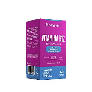 Vitamina B12 – 60 Cápsulas – Sanavita