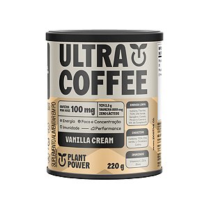 Ultra Coffee Vanilla Cream - 220g - Plant Power
