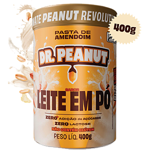 PASTA DE AMENDOIM - SABOR LEITE EM PO 400g - DR PEANUT