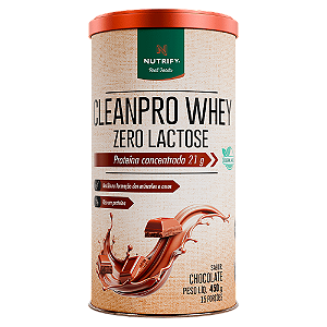 CLEANPRO WHEY ZERO LACTOSE - CHOCOLATE - 450g - NUTRIFY
