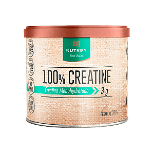 100% CREATINE - 300g -  LATA - NUTRIFY - NUTRIFY