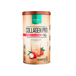COLLAGEN PRO - CHA BRANCO C/ LICHIA - 450g - NUTRIFY