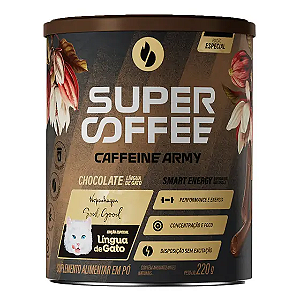 SUPERCOFFEE 3.0 CHOCOLATE LINGUA DE GATO - 220g - CAFFEINE ARMY