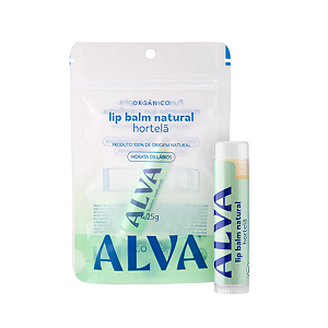 LIP BALM NATURAL - HORTELA 4,25g - ALVA