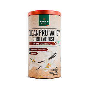 CLEANPRO WHEY ZERO LACTOSE - BAUNILHA - 450g - NUTRIFY